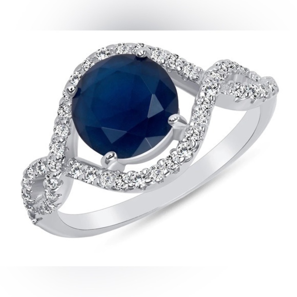 925 SILVER ROUND STONE SOLITAIRE ENGAGEMENT RING